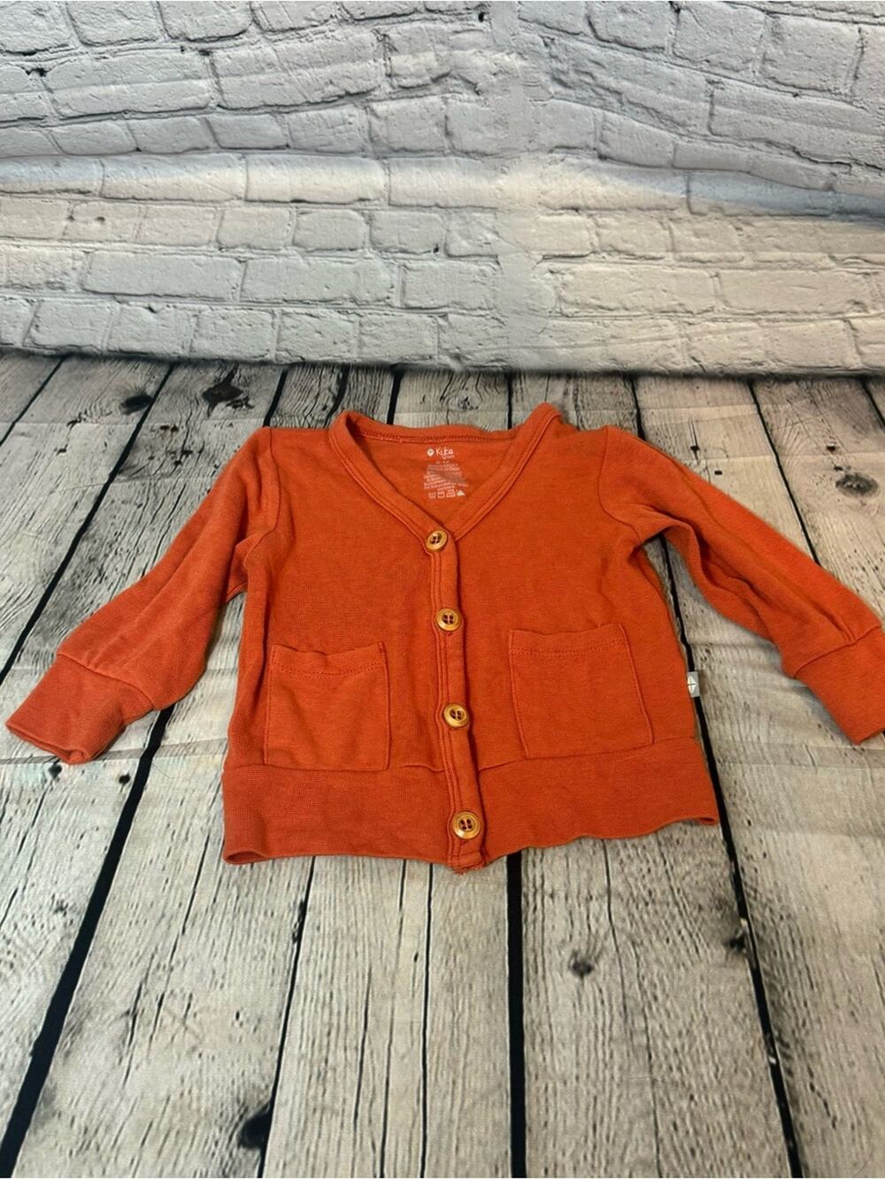 Kyte Baby Burnt Orange Color Bamboo Cardigan